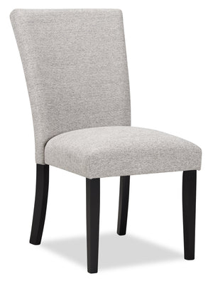 Burk Dining Chair with Polyester Fabric - White