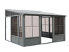 Gazebo Penguin Florence - Wall Mounted Solarium 10x12 Metal Roof