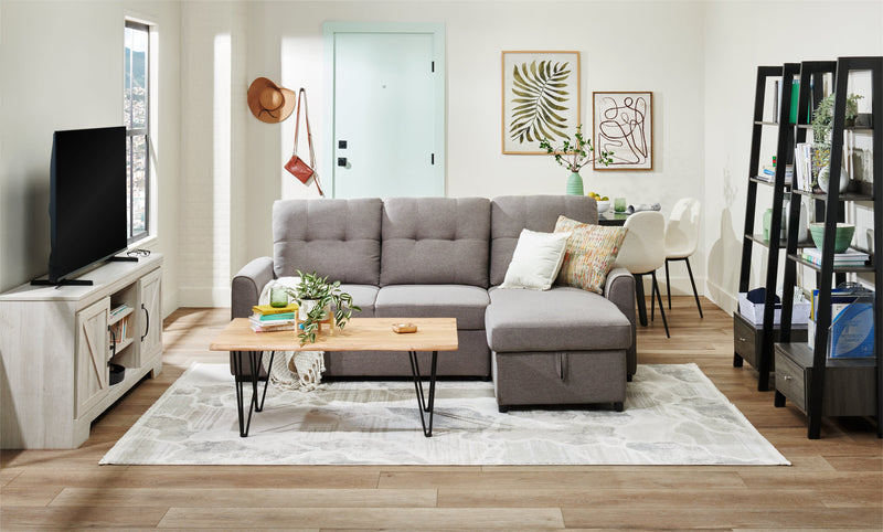 Cove Waves Grey Area Rug - 6'7\" x 9'6\"