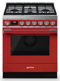 Smeg Portofino 3.6 Cu. Ft. Dual Fuel Range - CPF30UGMR