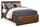 ["Scott Living Dante Panel Bed with Headboard & Frame, Brown - Queen Size"]