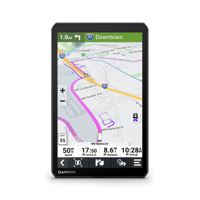 Garmin Dēzl™ Otr810 8\" Truck Gps Navigator - Dash Cam With Custom Routing And 8” Touchscreen Display