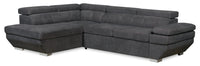 Element Left-Facing Linen-Look Sectional – Grey 