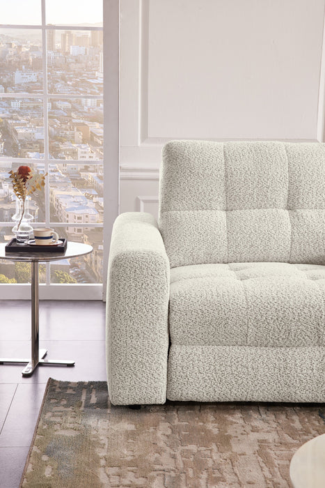 Scott Living Elevate Modular 7-Piece Right-Facing Chenille Fabric Power Sliding Sectional with Storage - Beige