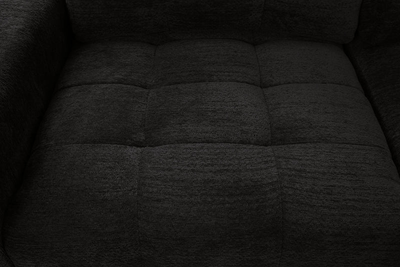 Scott Living Elevate Modular 4-Piece Chenille Fabric Power Sliding Sectional with Two Storage Chaises - Ebony