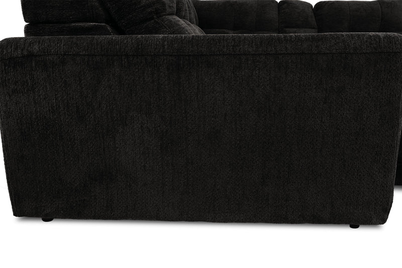 Scott Living Elevate Modular 7-Piece Left-Facing Chenille Fabric Power Reclining and Sliding Sectional - Ebony