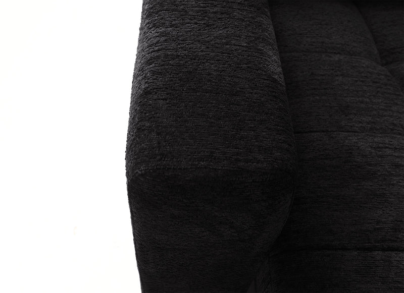 Scott Living Elevate Modular 7-Piece Right-Facing Chenille Fabric Power Reclining and Sliding Sectional - Ebony