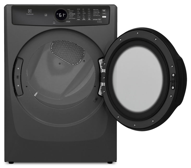 Electrolux 8 Cu. Ft. Gas Dryer with Steam – Titanium – Stackable - ELFG7437AT