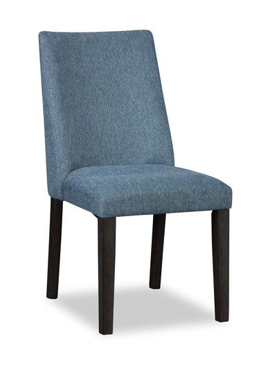 Emery Dining Chair with Polyester Fabric - Blue | Chaise de salle à manger Emery en tissu de polyester - bleue