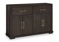 Emery Dining Server with Drawers, Storage & Built-In Wine Racks, 60