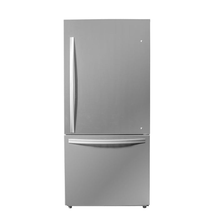 Danby Designer 29.5\" 18.7 Cu. Ft. Bottom Mount Apartment Fridge - Stainless Steel - DBM187E1SSDB