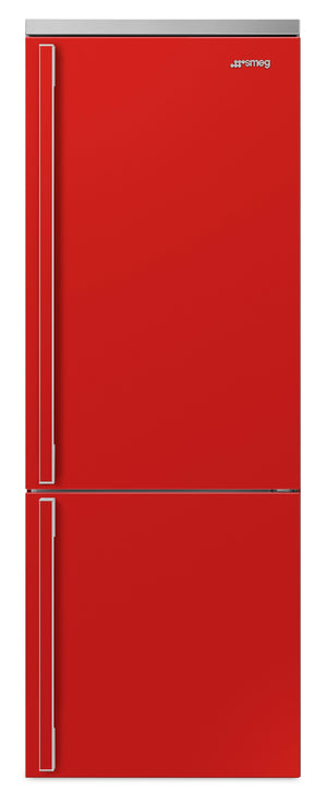 Smeg Portofino 16.2 Cu. Ft. Bottom-Freezer Refrigerator - FA490URR