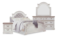 Grace 6-Piece King Bedroom Package - Antique White