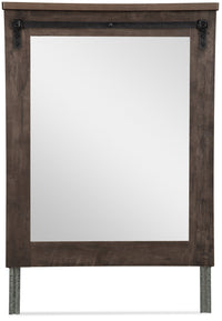 Grayson Bedroom Dresser Mirror, Made in Canada, Rustic - Dark Grey 