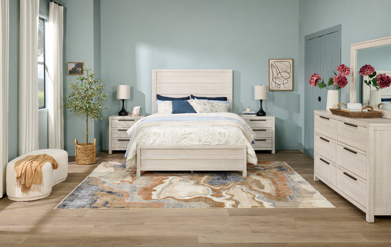 Haven Bedroom 4-Drawer Chest with Storage Cabinet, 48\"W x 48\"H - White