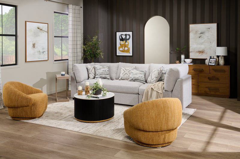 Scott Living Henri Bedroom 7-Drawer Dresser, 64\"W x 34\"H, Wood - Brown