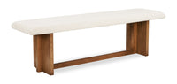 Scott Living Henri Dining Bench with Polyester Fabric, Wood, 68