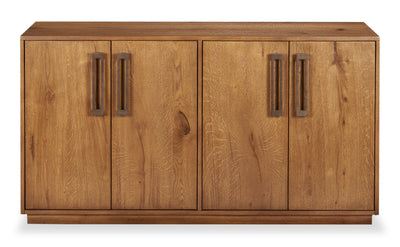 Scott Living Henri Dining Server with Storage, Wood, 60"W - Brown | Desserte de salle à manger Henri de Scott Living de 60 po (L) en bois avec rangement - brune