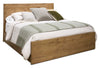["Scott Living Henri Panel Bed with Headboard & Frame, Wood, Brown - King Size"]