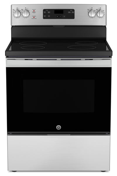 GE 5 Cu. Ft. Electric Range with Dual Bake Element and Certified Sabbath Mode - Stainless Steel - JC… | Cuisinière électrique GE de 5 pi³ avec élément de cuisson double et mode sabbat certifié - acier ino…