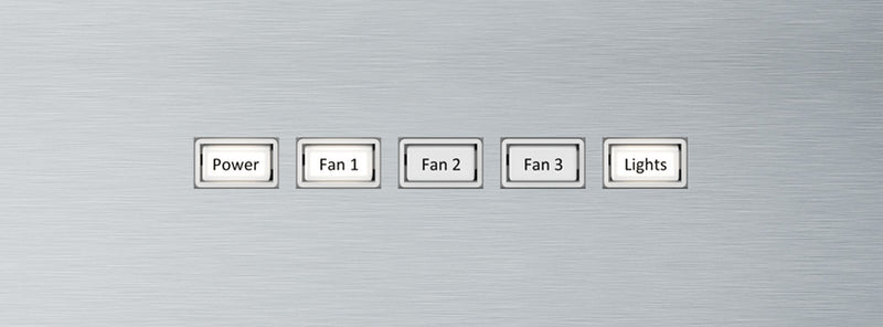 Brisas by Zephyr  36\" Curved Glass Range Hood -  Stainless Steel - BML-E30CG