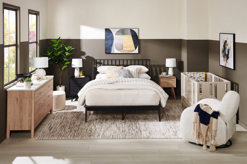 Jolie Bedroom 6-Drawer Dresser, 63.5\"W x 35\"H - Natural
