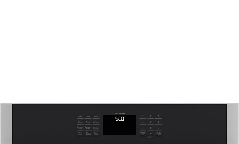 GE 30\" 5 Cu. Ft. Electric Single Wall Oven with No Preheat Air Fry - Stainless Steel - JTS5000SVSS