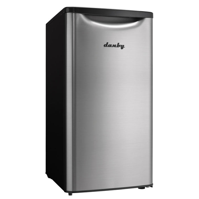 Danby 17.68\" 3.3 Cu. Ft. Compact Fridge - Stainless Steel Look - DAR033A6BSLDB