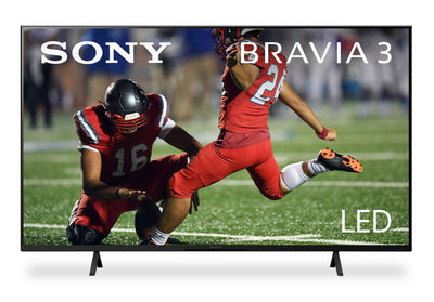SONY 43" Bravia 3 LED 4K UHD Smart Google TV (K43S30) - 2024 Model | Téléviseur intelligent DEL SONY Bravia 3 UHD 4K de 43 po avec Google TVMC (K43S30) - modèle 2024