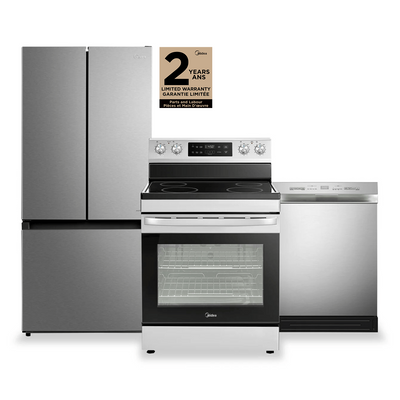 Midea 3-Piece Kitchen Appliance Package | Ensemble de 3 électroménagers Midea pour la cuisine | MI02KPK3
