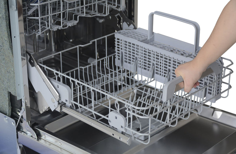 Kenmore 24” 45 dBA Front-Control Built-In Dishwasher with EASYREACH™ Lift – Stainless Steel - KKDW3RPHLIFT-45SS