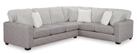 Koda 2-Piece Chenille Right-Facing Sectional - Plush Paloma 