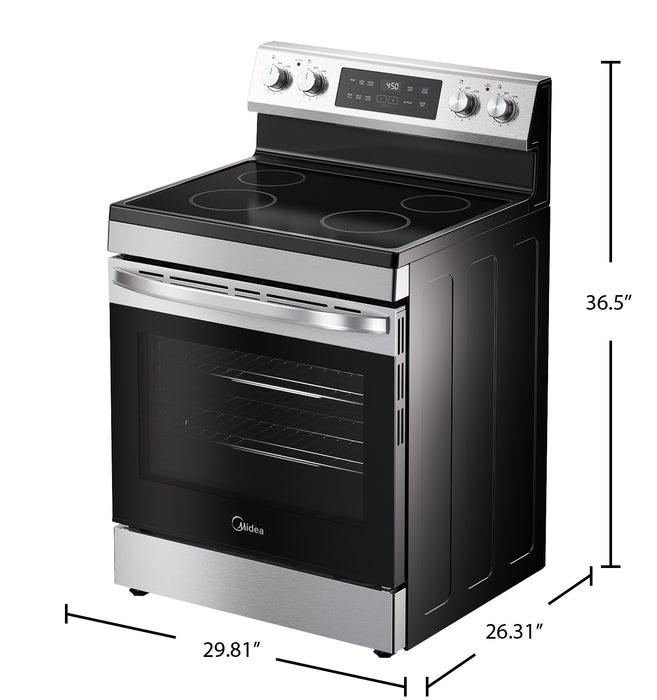 Midea 30\" 6.3 Cu. Ft. Electric Range - MER30B14ASTC 