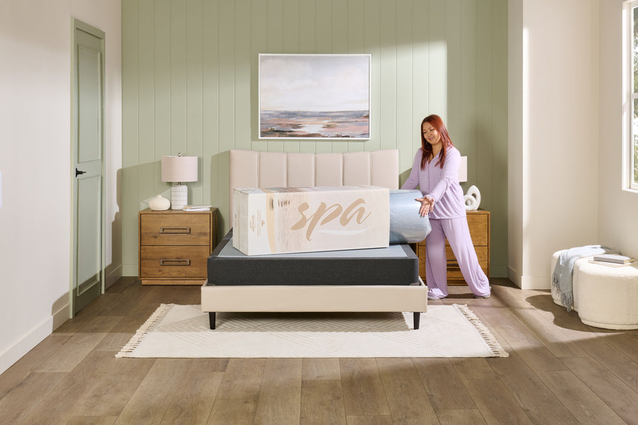 Unboxing a Springwall Spa mattress