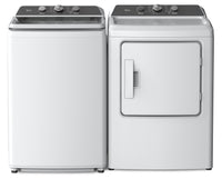 Midea 4.3 Cu. Ft. Top-Load Washer and 6.7 Cu. Ft. Electric Dryer - White  