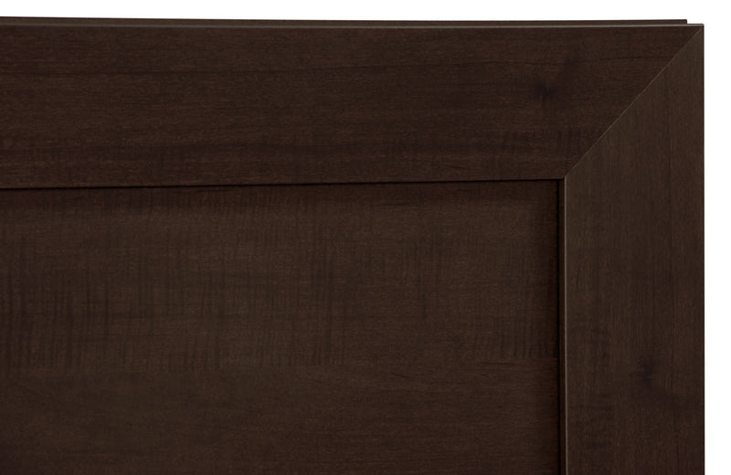 Yorkdale 5pc Bedroom Set with 12-Drawer Storage Bed, Dresser & Mirror, Brown - Queen Size