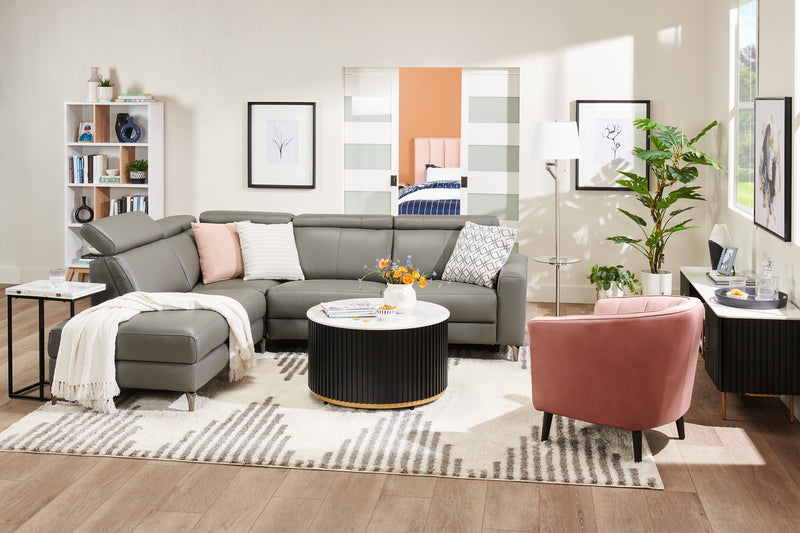 Ink Leaf IV Framed Matted Glass - 23.5\" x 29.5\" 