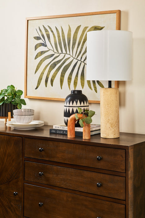 Green Botanical Framed Linen Artwork - 25.5\" x 33.5\"