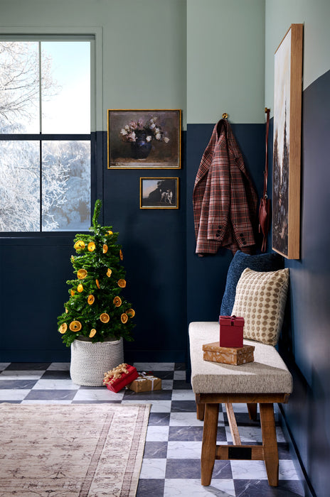 Vintage Dog Framed Stucco Textured Artwork - 11\" x 13\"