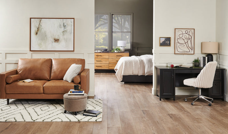 Vintage Dog Framed Stucco Textured Artwork - 11\" x 13\"