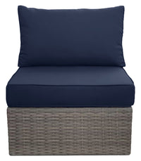 Naples Patio Armless Chair - Blue