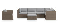 Naples 7-Piece Patio Set - Grey