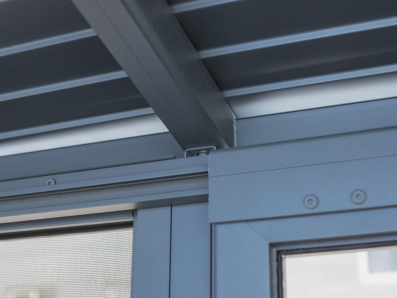 Gazebo Penguin Florence - Wall Mounted Solarium 10x12 Metal Roof