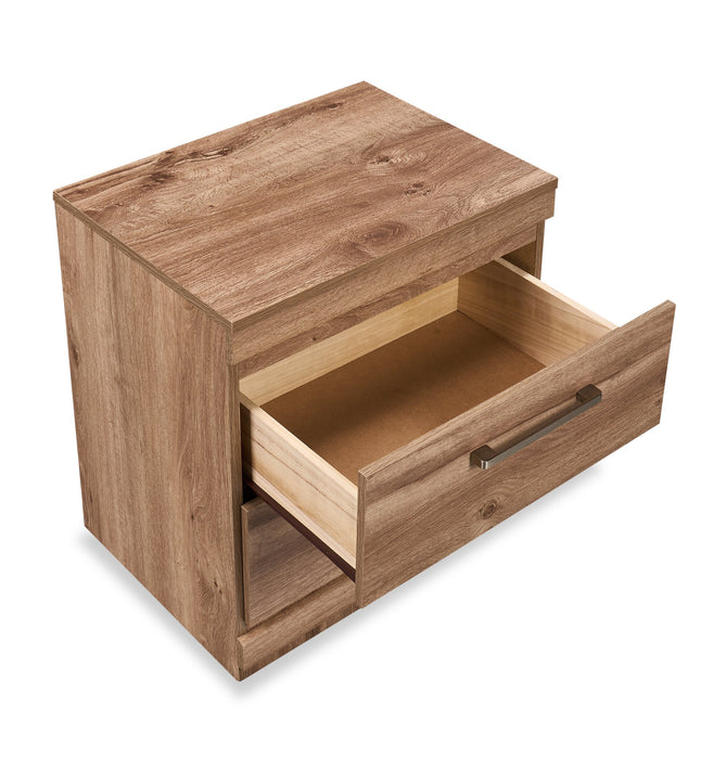 Oakley Bedside 2-Drawer Nightstand, 21\"W x 22\"H, Made in Canada - Natural