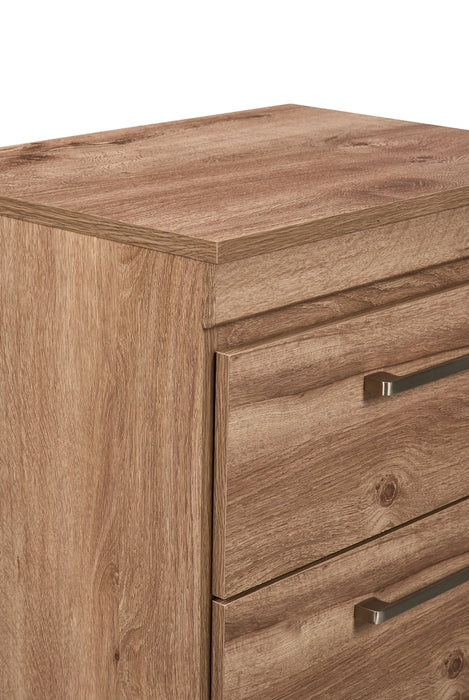 Oakley Bedside 2-Drawer Nightstand, 21\"W x 22\"H, Made in Canada - Natural