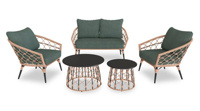 Kort & Co. Panama 5-Piece Patio Conversation Set | Kort & Co. Ensemble de conversation Panama 5 pièces pour la terrasse