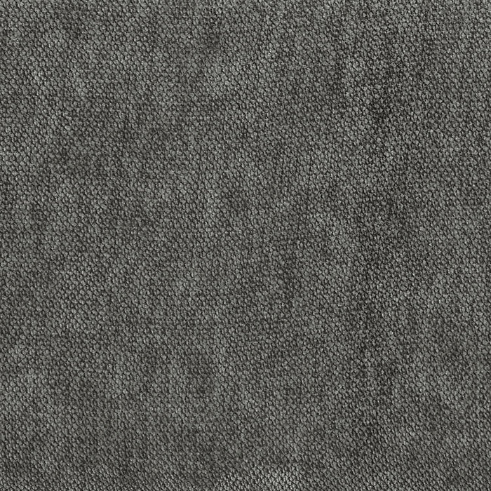 Scott Living Plaza Modular 38\" Fabric Ottoman with Tufted Cushion and Metal Legs - Grey