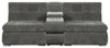 Scott Living Plaza Modular 3-Piece Fabric Sectional with Storage Console and Dual Cupholders - Grey