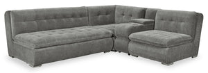 Plaza 4-Piece Modular Sectional - Grey