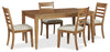 Scott Living Reno 5pc Dining Set with Table & 4 Chairs, 60-78